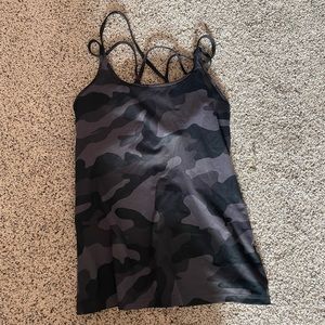 Black Camo Athletic Tank Top